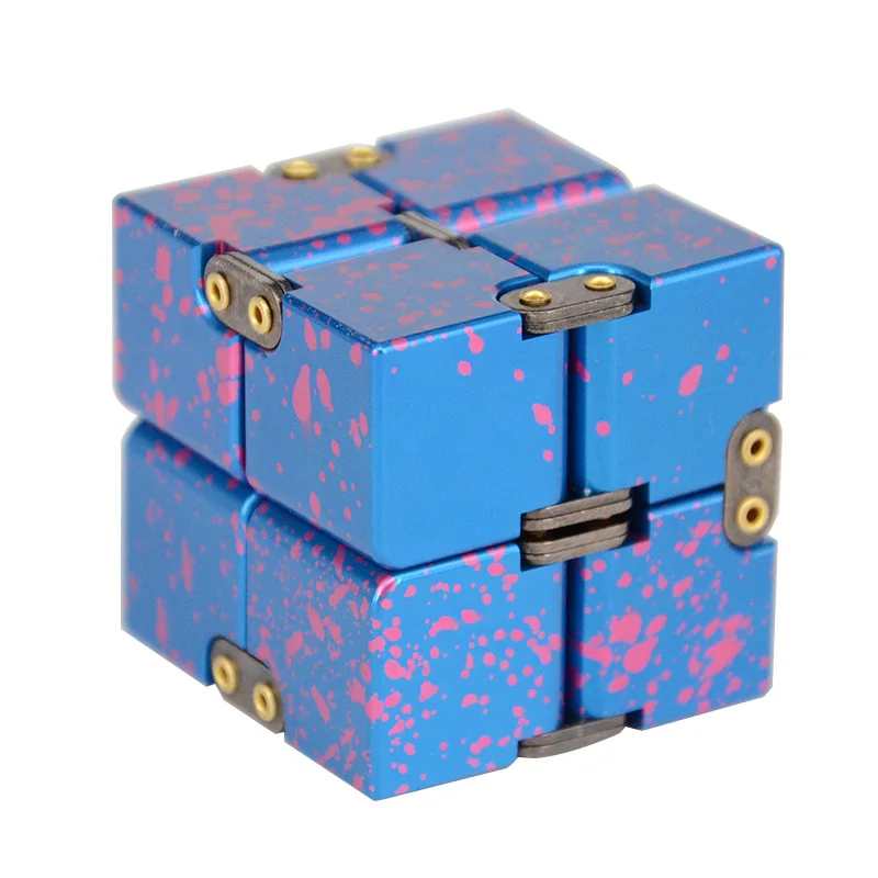Магический Бесконечность Cubeb из алюминиевого сплава креативные игрушки-антистресс вращающийся Спиннер декомпрессионные кубики для снятия стресса