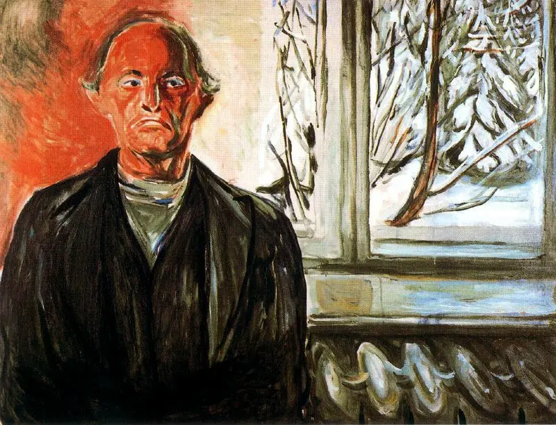 

Oil Painting Reproduction on Linen Canvas,by-the-window by Edvard Munch,Free DHL Shipping,100% handmade,abstract oil painting