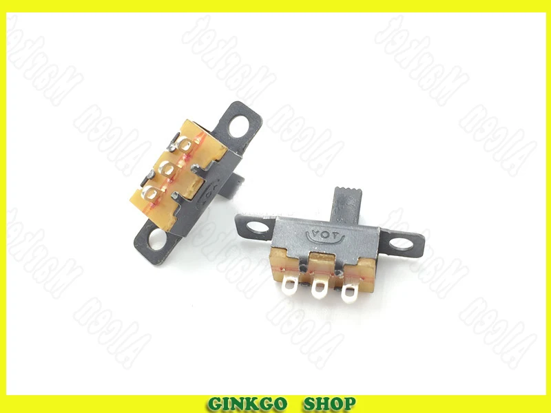 200pcs/lot Toggle Switch SS12F15 Vertical Type 3 pin With Screw Hole Single-row Two Switch-zoom 5MM High | Обустройство дома