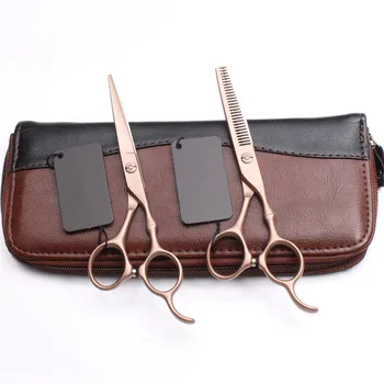 

professional Japan 5.5 6 '' bamboo hair scissors set cutting barber makas haircut scissor thinning shears hairdressing scissors