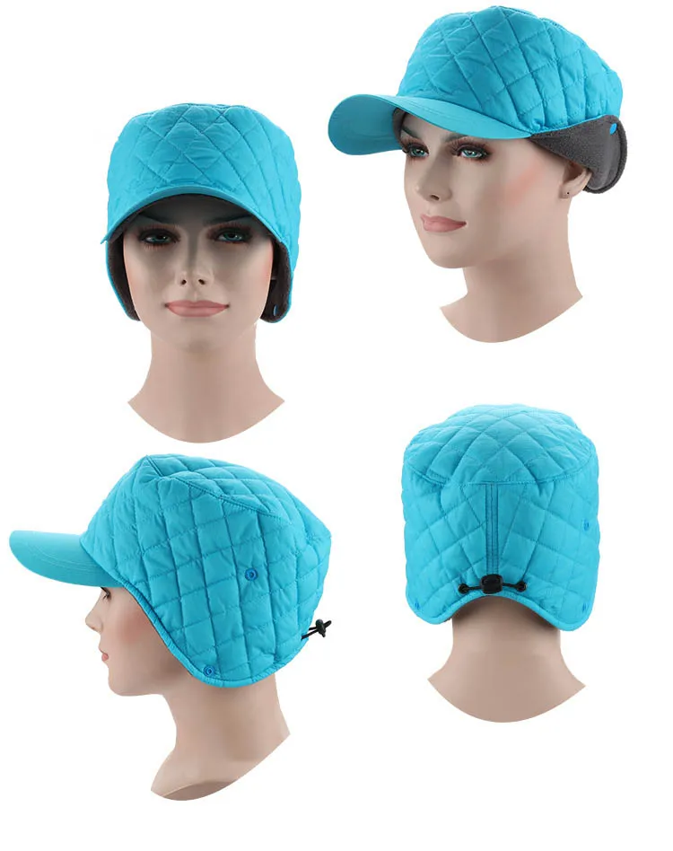 Фибоначчи Новая мужская женская зимняя шапка ветрозащитная ткань теплая защита ушей плюс бархатная Толстая бейсболка