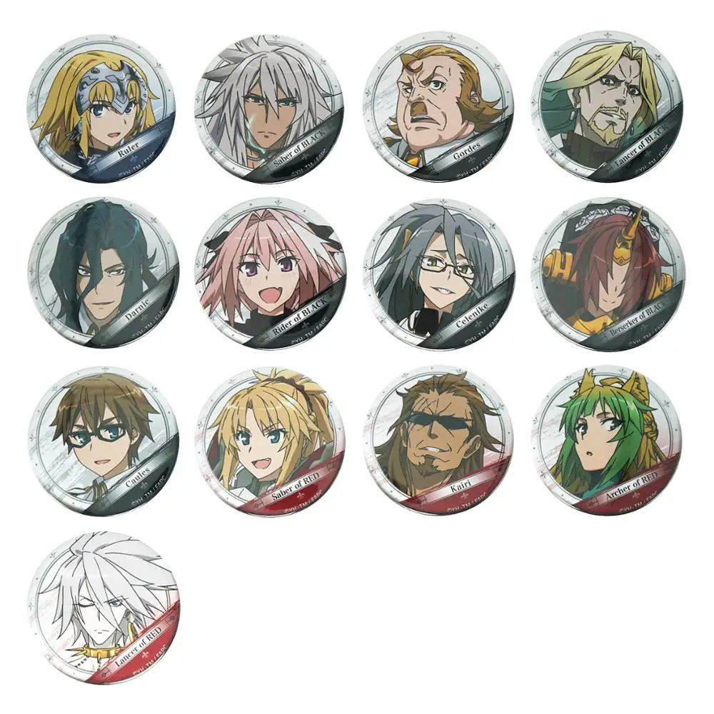 

Fate/Apocrypha Anime Fate Apocrypha Saber Atalanta Jeanne D'arc Vlad III Astolfo Mordred Siegfried Karna Yggdmillennia Badge