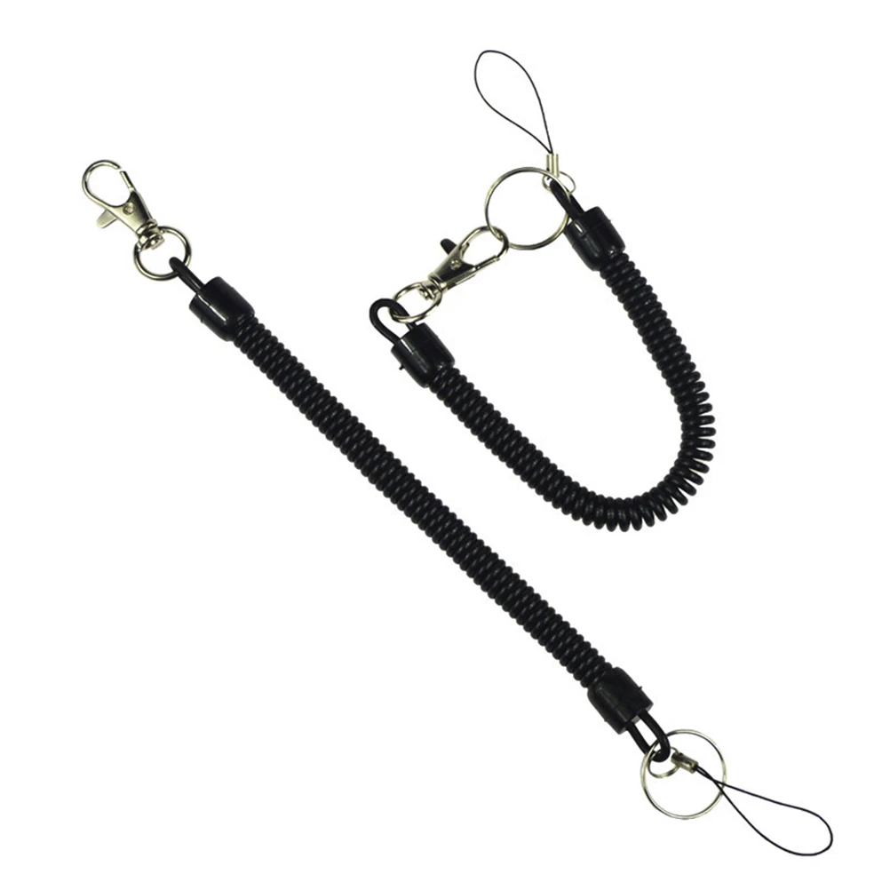 

4PCS Keyrings Stretchy TPU Durable Spiral Plastic Keychain Retractable Key Holder Spring Keyring for Present Gift Souvenir