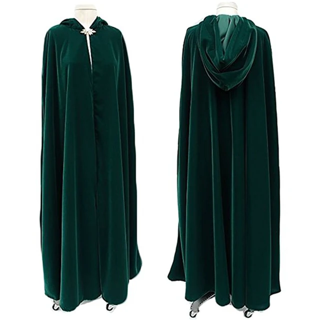Dark Green Velvet Winter Women Wrap Cape Fur Wedding Coat for Bridal