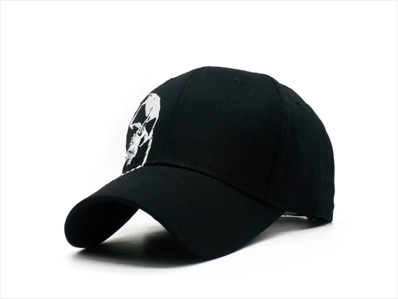 Мужская кепка с вышитым черепом, хлопковая спортивная бейсбольная кепка s, модная черная Женская Бейсболка с рисунком, армейская Мужская кепка в стиле хип-хоп