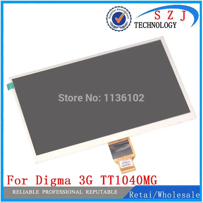

New 10.1'' inch LCD Display Matrix Oysters T12V 3G/Digma Optima 10.1 3G TT1040MG Tablet 1024*600 TFT LCD Screen Free Shipping