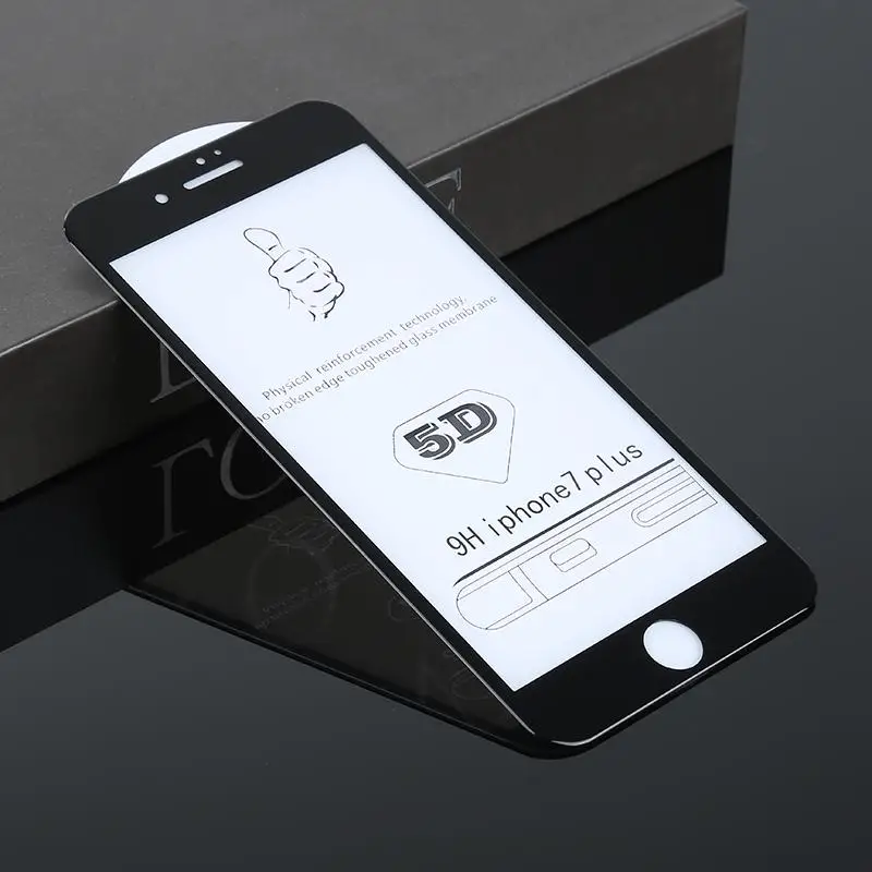 Защитное стекло Dreamysow 5D закаленное с полным покрытием для iPhone X 8 7 6 6S Plus 3D