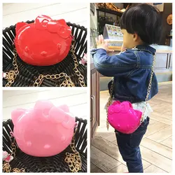 2018 новые конфеты силикагель Девочки сумки прекрасный кот для девочек плеча crossbody сумки известный модельер девушка Посланник Чиан сумки