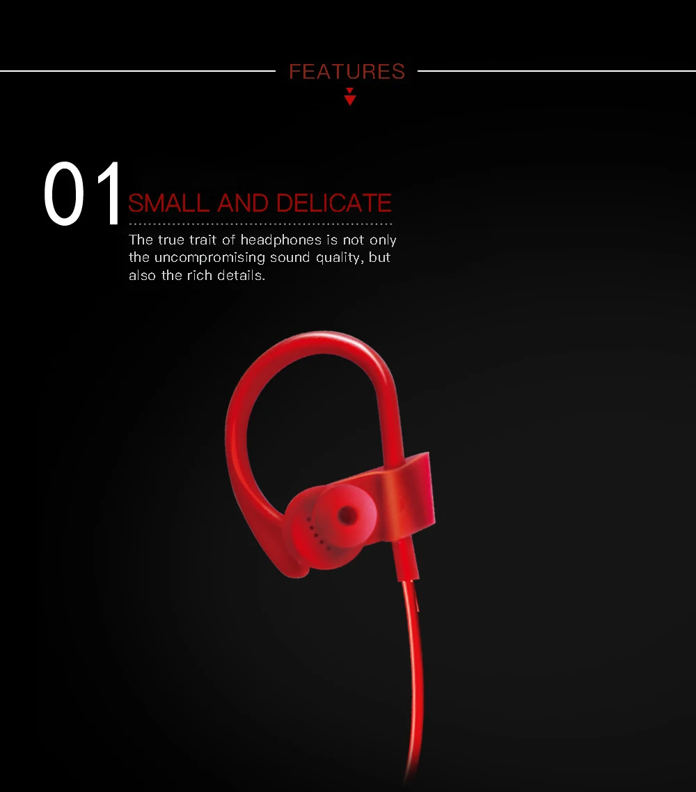 Bluetooth Headphones Stereo Bass Headset Earbuds Wireless Sport Headset Bluetooth 5.0 Headphones Wireless Neckband Headphone (5)