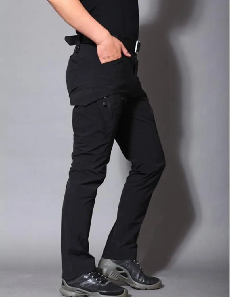 Новинка IX9 мужские городские тактические брюки с несколькими карманами, брюки-карго, военные хлопковые брюки, армейские повседневные брюки