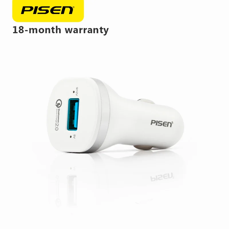 Pisen быстрый автомобиль Зарядное устройство Qualcomm быструю зарядку Quick Charge 2.0 USB