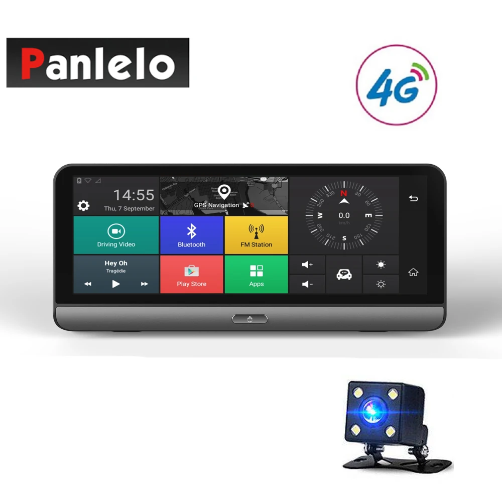 

Car Dash Camera DVR Android GPS Navigation 7.84" 1GB RAM 16GB ROM Quad Core 1080P 3G/4G Wi-Fi Bluetooth Music Video Recorder