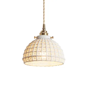 

Chandelier in cloakroom pendant lamp Japanese bedside bedroom chandelier in bar gateway cafe brass handmade ceramic AP8081626