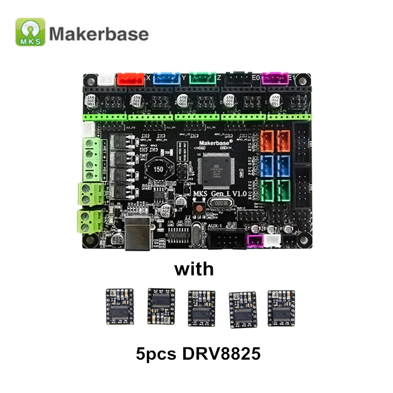 Плата управления 3D принтером MKS Gen L V1.0 совместима с Ramps1.4/Mega2560 R3 Поддержка
