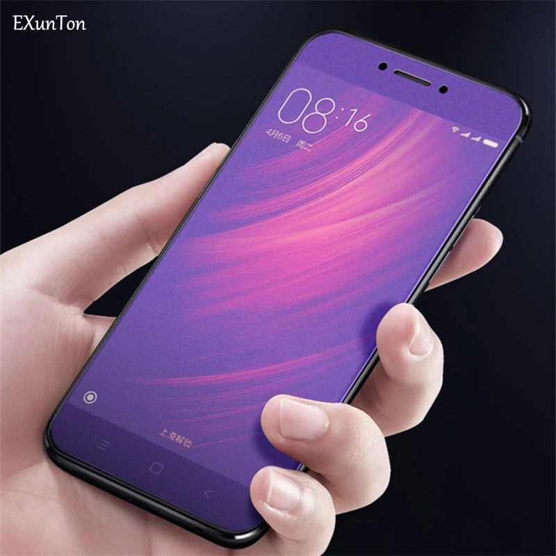 Закаленное стекло EXUNTON для Xiaomi Redmi 5 5A Plus с защитой от синего матового стекла без