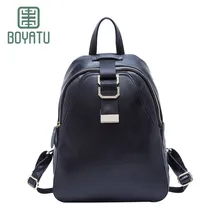 Boyatu рюкзак женский маленький Роскошные Подлинная Кожа Коровы рюкзак Моды Отдыха Женская сумка Школа Книга Carteira Feminina Женщины сумка