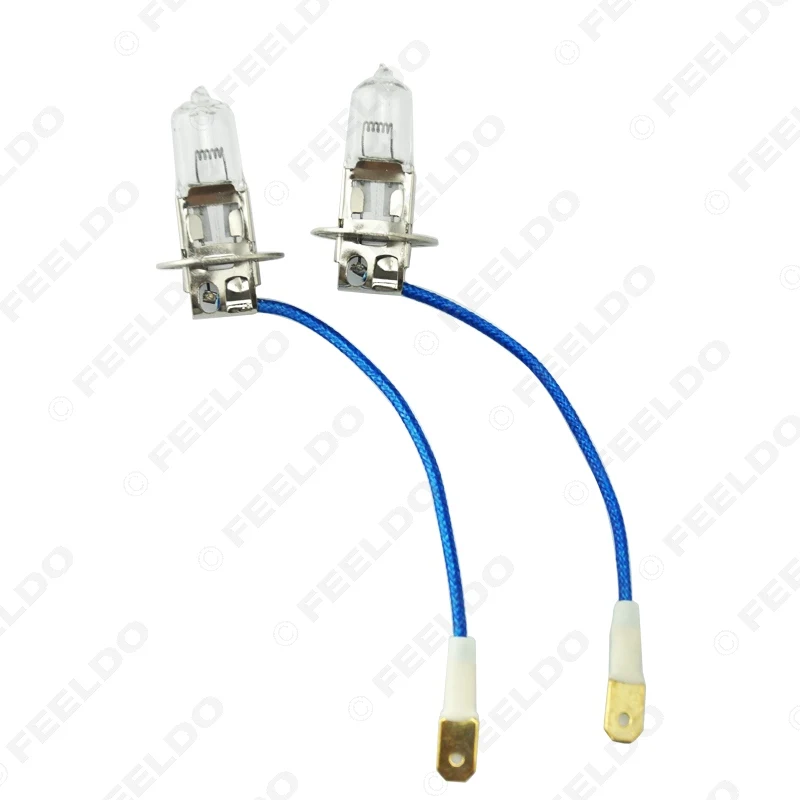 FEELDO 2 шт теплый белый DC 24 V H3 70 W/100 W галогенная лампа грузовик автобус противотуманная фара вождения лампы 3000 K# MX2332