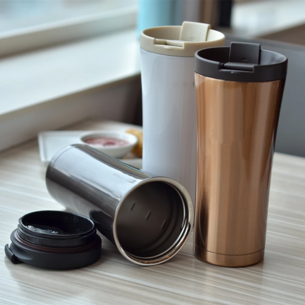 Stainless Steel Insulated Travel Car Mug Double Wall Vacuum Insulated