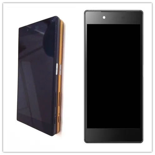 Продажа Для sony Xperia Z5 E6603 E6633 E6653 E6683 ЖК дисплей кодирующий преобразователь сенсорного экрана в сборе с рамкой