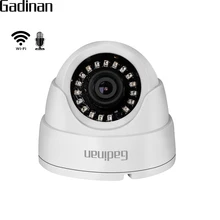 GADINAN 720P 960P 1080P IP WIFI Camera Microphone Audio Night Vision 3.6mm Lens 2MP Dome Security CCTV Wireless Camera P2P CamHi