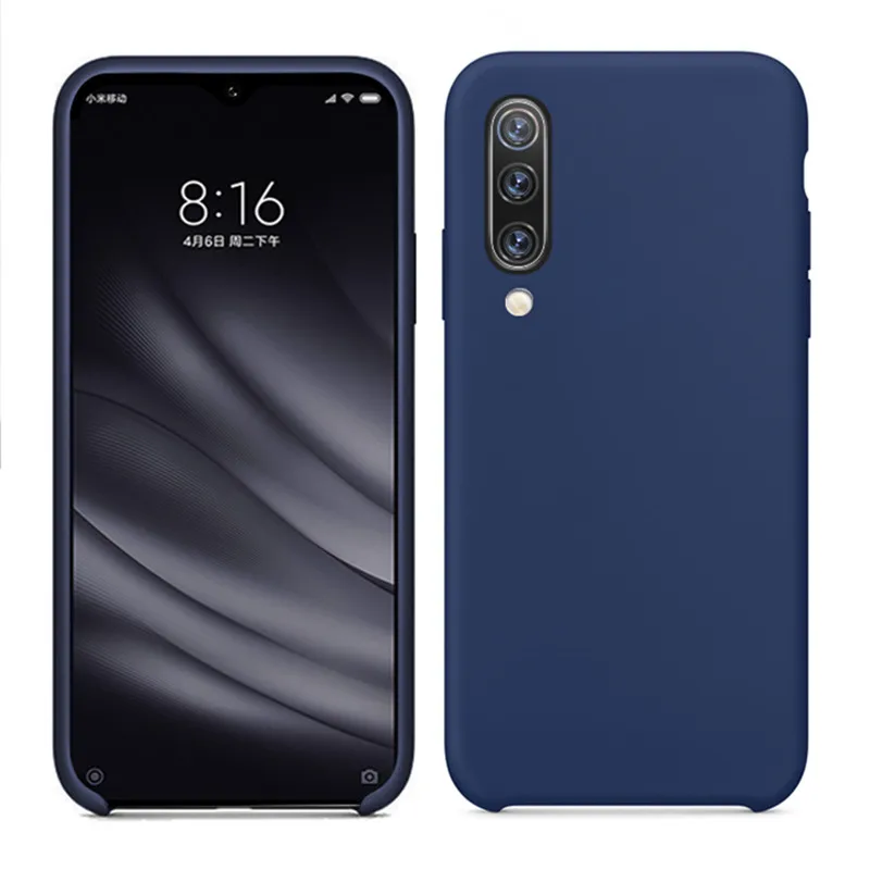 Оригинальные силиконовые чехлы для телефонов Xiaomi Mi 10 9 8 Mi6 K30 K20 CC9 Note 7 POCO F1