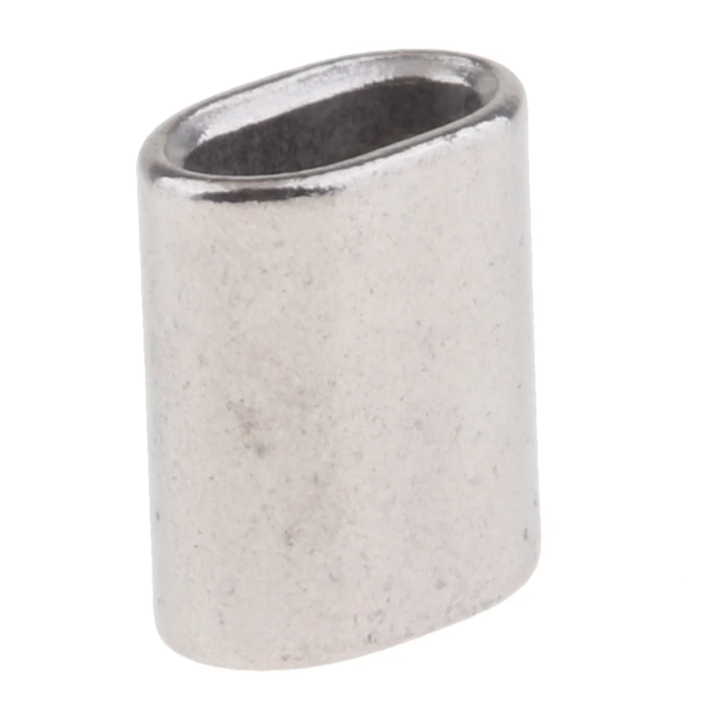 2 Packs Cable Crimps Wire Ferrules Rope 4.5mm Stainless Steel Cable Aircraft Cable Stainless Steel Loop Sleeve