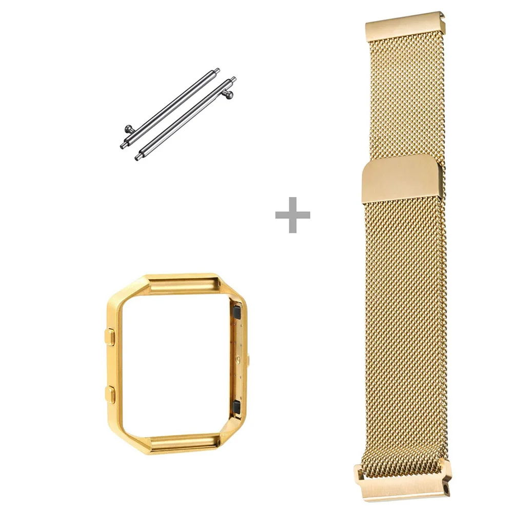 Tschick для Fitbit Blaze с рамкой Нержавеющая сталь заменить Для мужчин t Регулируемый