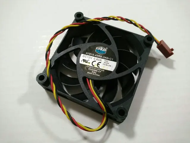Оригинальный A7015 45RB 3AN C1 DF0701512RFUN 12V 0.6A 70*70*15 мм 7 см компьютер Процессор Вентилятор