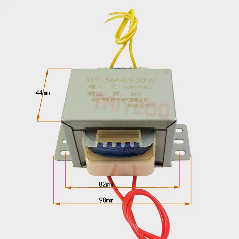 EI силовой трансформатор AC-AC 220V 380V вход 9V 12V 18V 24V 36V 110V 24V-0-24V изоляционный трансформатор 50 W/VA электронный трансформатор