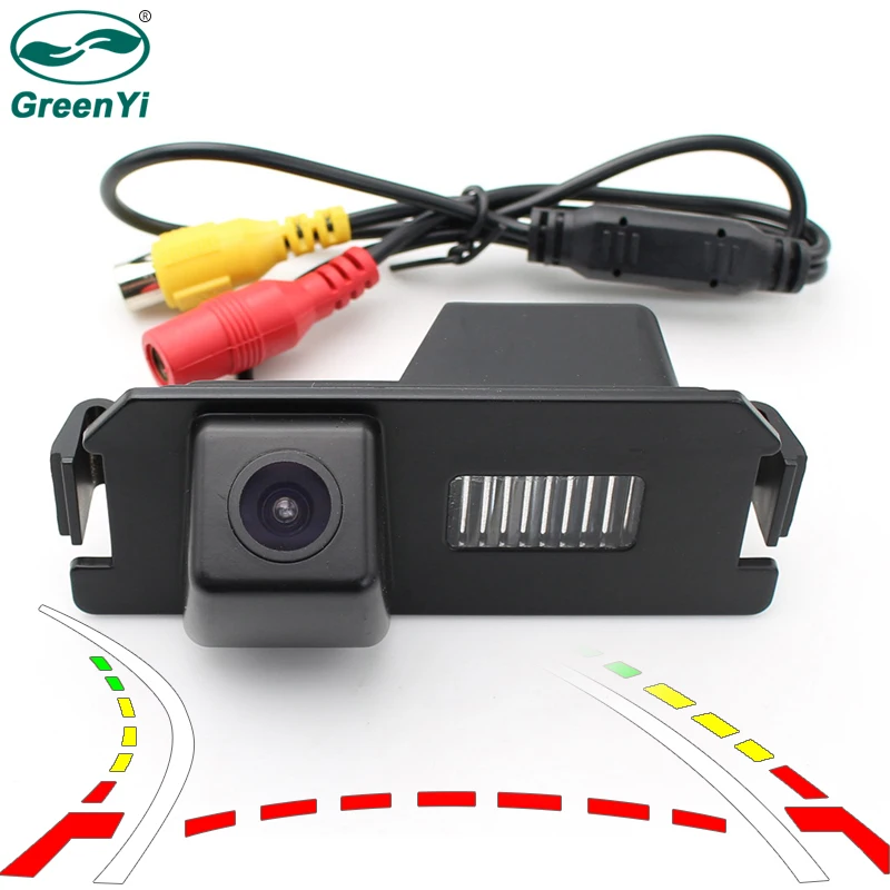 

GreenYi Intelligent Dynamic Trajectory Parking Line Reverse Backup Rear View Camera For Hyundai I10 I20 I30 Solaris Tiburon