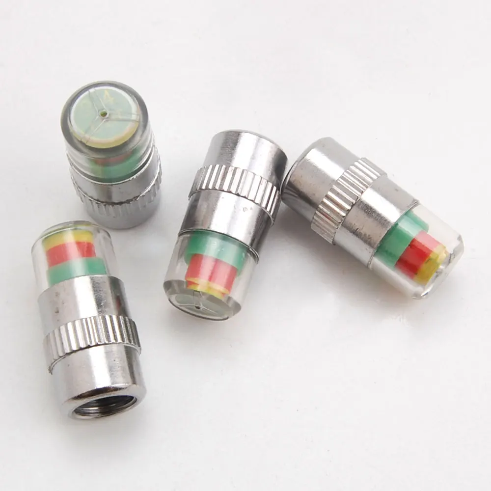 

BBQ@FUKA Air Tyre Tire Valve Stem Caps Tire Wheel Stem Valve Caps Eye Alert Pressure Monitor Sensor Indicator