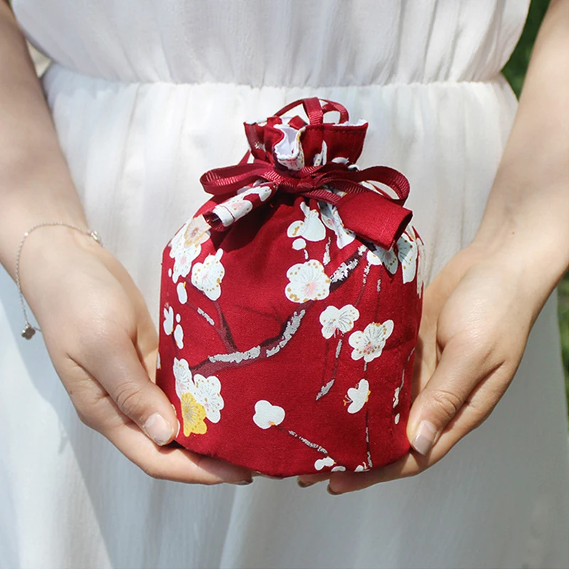 Японский стиль Классическая Ручная сумка женская Дворцовая стильная сумка женская портативная винтажная сумка на шнурке кимоно элегантная сумочка