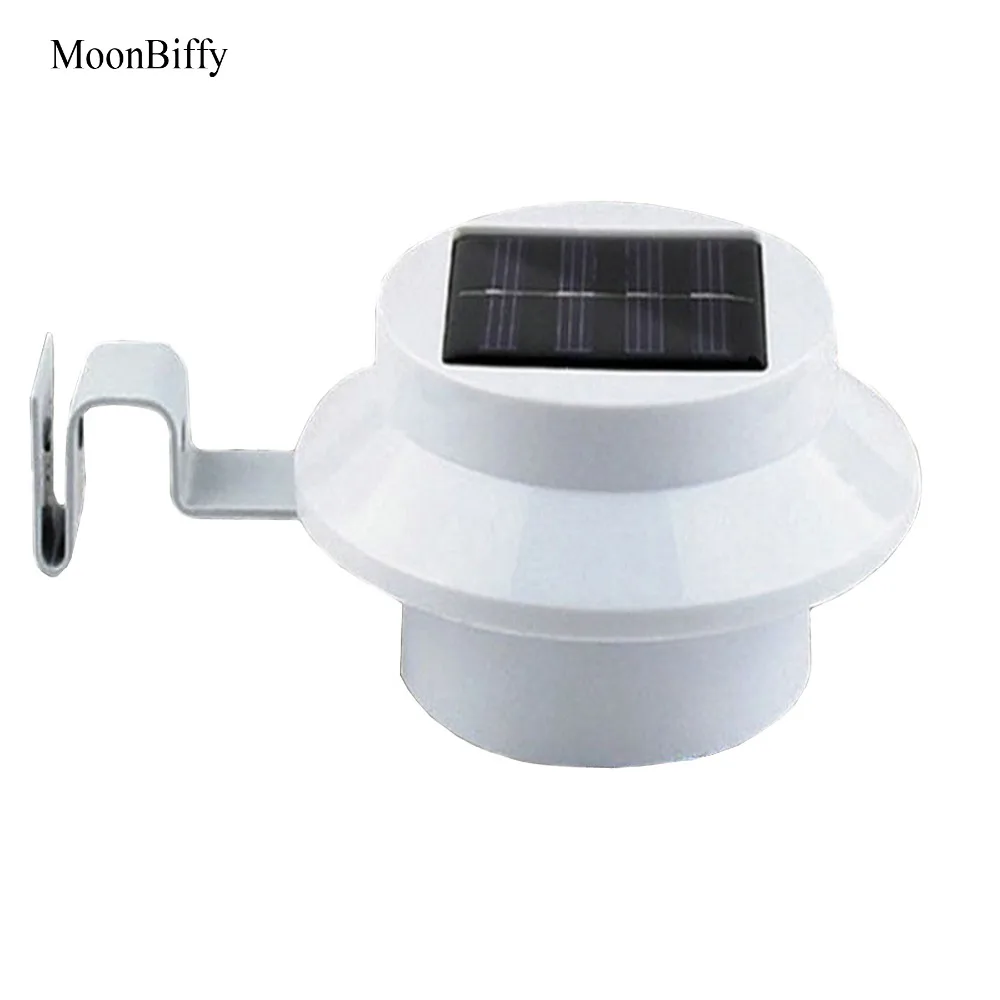 

1Pc Wholesale Dropshipping MOONBIFFY Smart LED Solar Gutter Utility Light Permanent For House 5 Pack Sun Power Fence Garden Shed