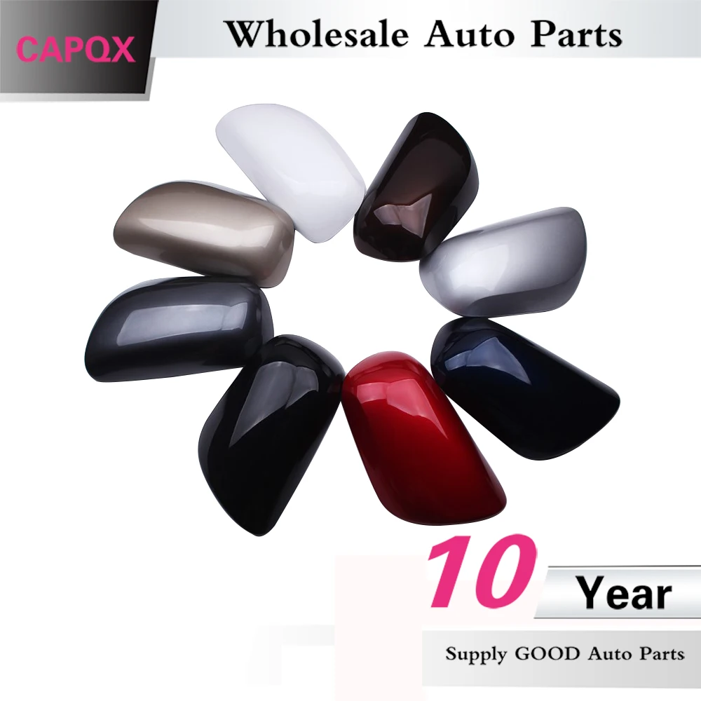 

CAPQX Side Rear View Mirror Cover For Corolla 2007-2013 Rearview Mirror Shell Cap without turnlight -not paint any color
