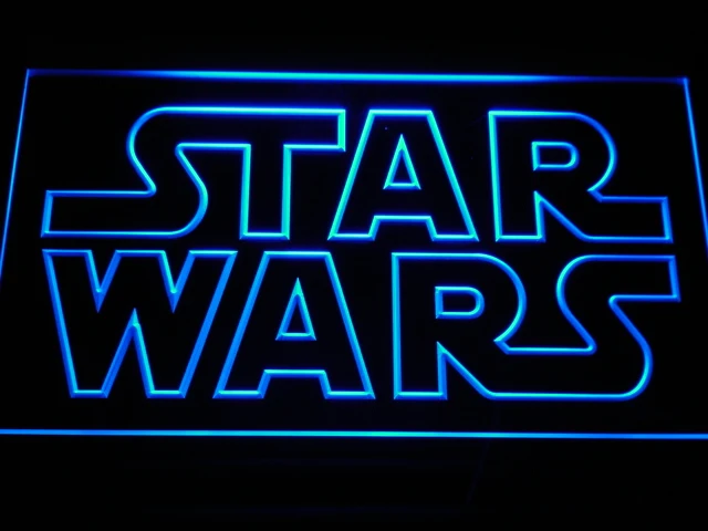 Baratos G113 Star Wars Bar cerveza LED neón señal con interruptor de encendido apagado 20 + colores 5 tamaños para elegir
