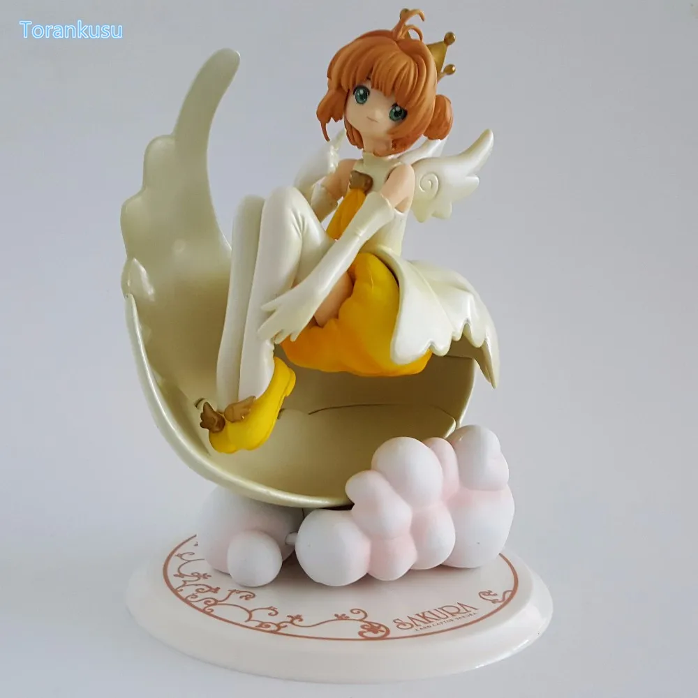 

Sakura Card Captor Action Figure Cardcaptor Magic Girl Sakura PVC Figure Toy 180mm Anime Kinomoto Sakura Collectible Model Doll