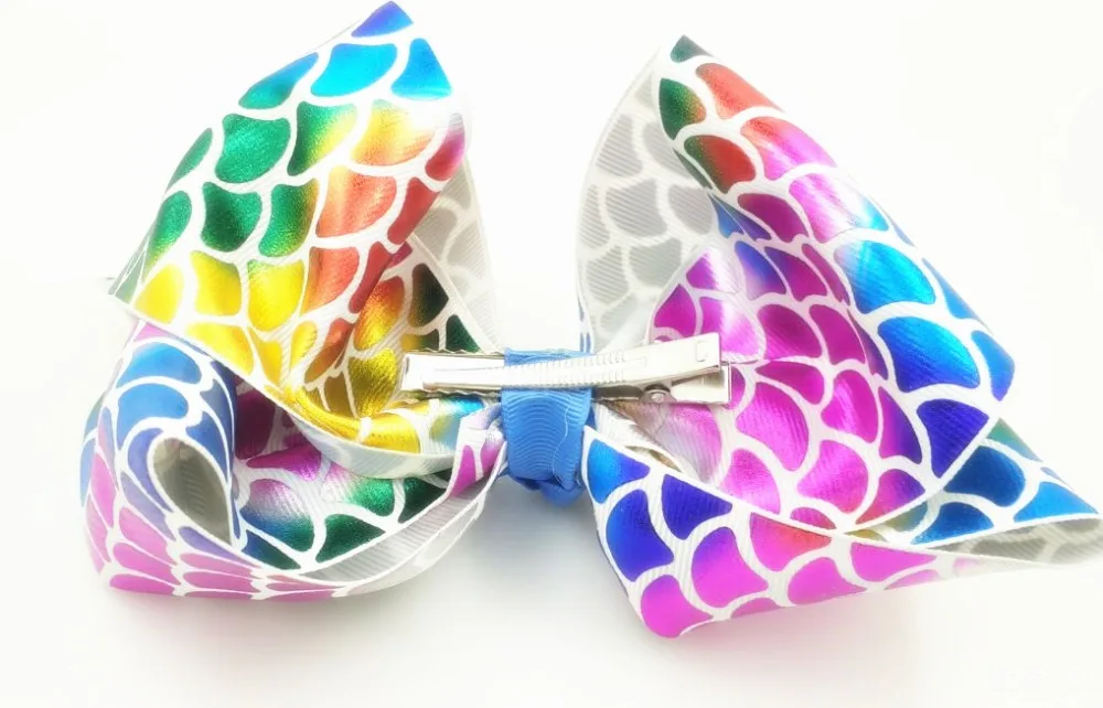 hologram ribbon hair bow23
