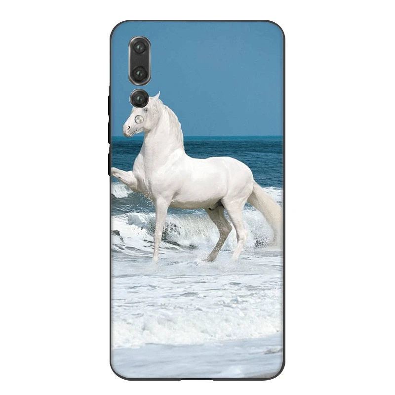 Силиконовый чехол Desxz для мобильного телефона Beauty Horse Huawei Honor 7A 7C 7X 8 8X 8C 9 Note 10