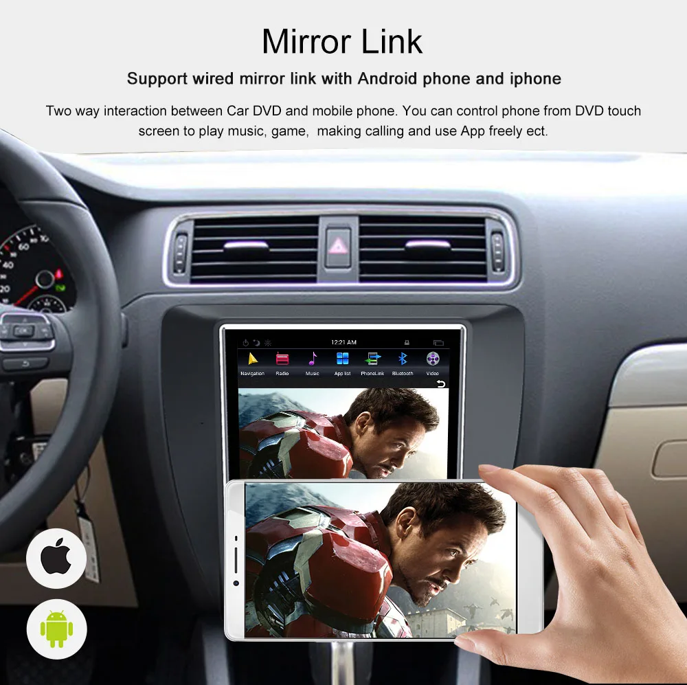 Perfect Tesla style Car No DVD Player For Volkswagen / VW Jetta 2011+ GPS Navigation Radio Tape Recorder Head unit Multimedia IPS 19