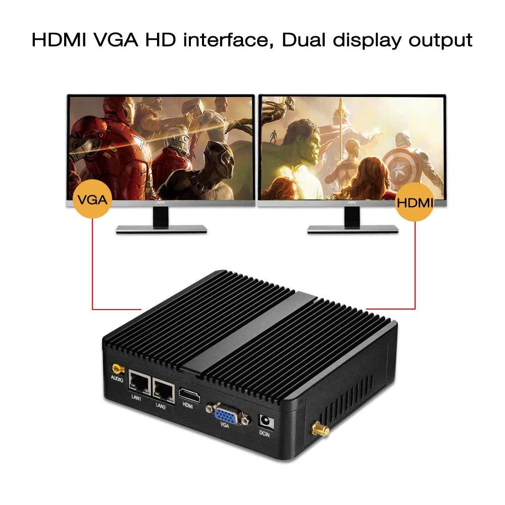 Mini PC Celeron J1900 Quad Core Windows 10 Dual LAN 2*COM Fanless Mini Computer Celeron J1800 N2810 NetTop 300M WIFI HDMI VGA Mini PC Celeron J1900 Quad Core Windows 10 Dual LAN 2*COM Fanless Mini Computer Celeron J1800 N2810 NetTop 300M WIFI HDMI VGA