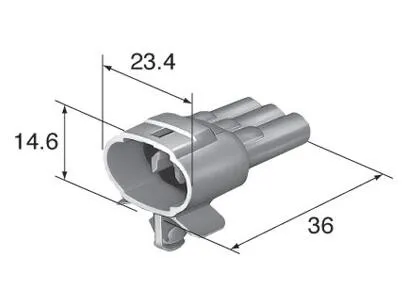 Free shipping 3 way Sealed Male Connector 90980-11293 Electrical Wire Pulg With Clip for Sumitomo | Автомобили и мотоциклы
