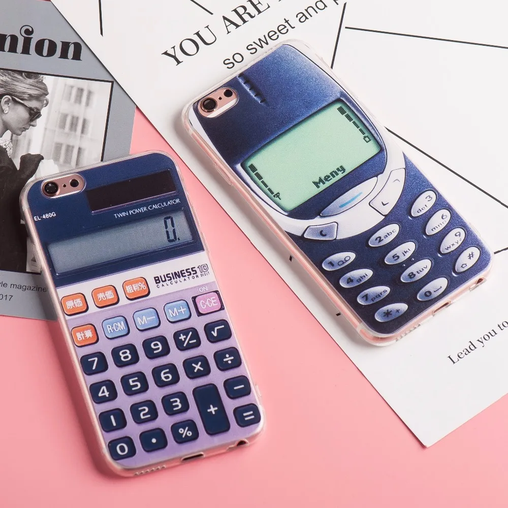 Phone Cases for iPhone 6 6s Vintage Tape Calculator Camera