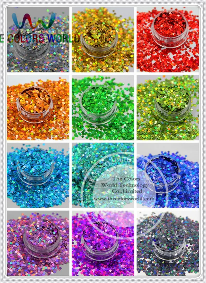 Lantejoulas para Unha Decoração e Outros Flor Holographic Paillette Faça Você Mesmo Decora Tamanho : 3 mm 12 Art