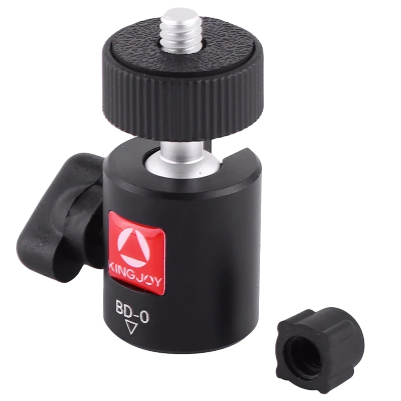 

ABGN Hot-Kingjoy Bd-0 Tripod Ball Head Universal Mini Aluminum With Plate 1/4 3/8 Inch Screw For Dslr Camera