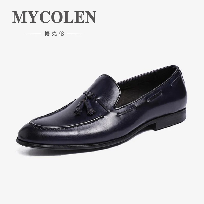 MYCOLEN Leather Fashion Men Shoes Handmade Casual Dress Oxford Shoes Brand High Quality Flats tassel and leather casual Shoes MYCOLEN Leather Fashion Men Shoes Handmade Casual Dress Oxford Shoes Brand High Quality Flats tassel and leather casual Shoes