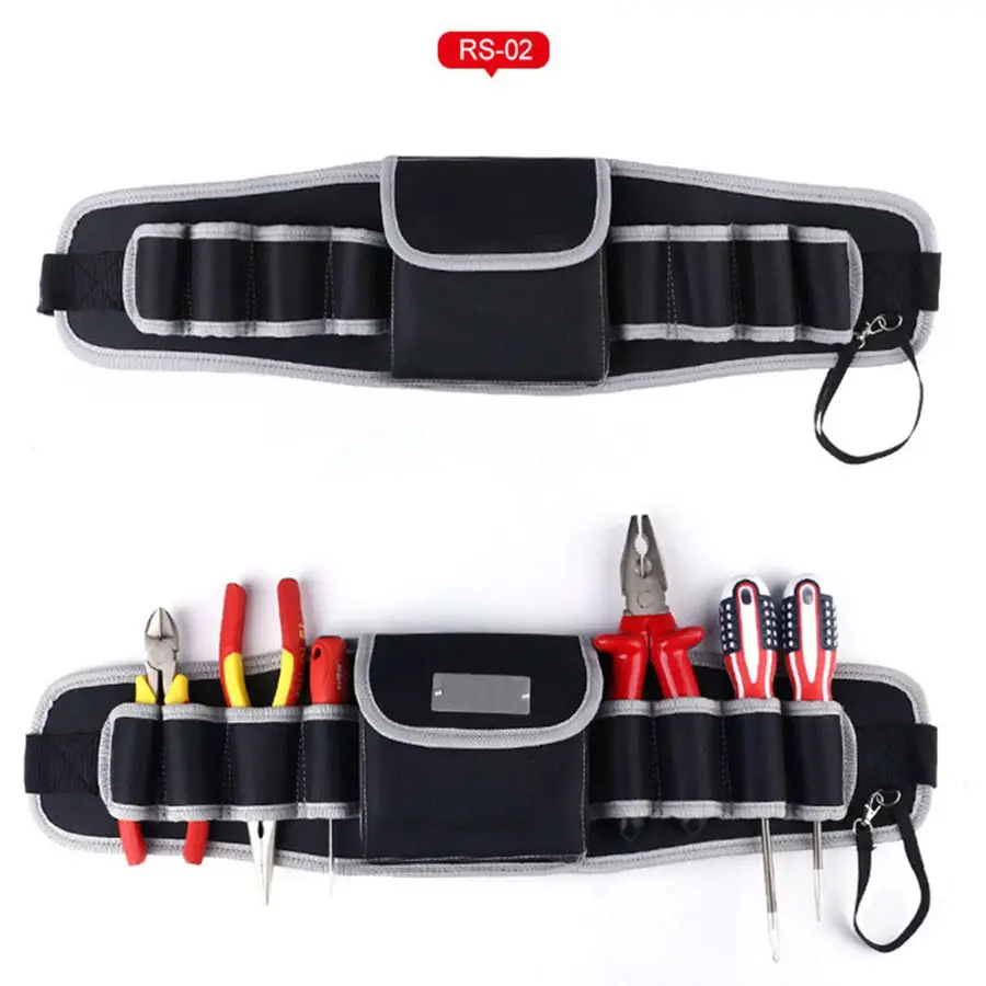 High Quality Waist Tool Bag Tool Belt For Screwdriver Pouch Durable Waist Tool Holder Adjustable Electric Drill Bag
