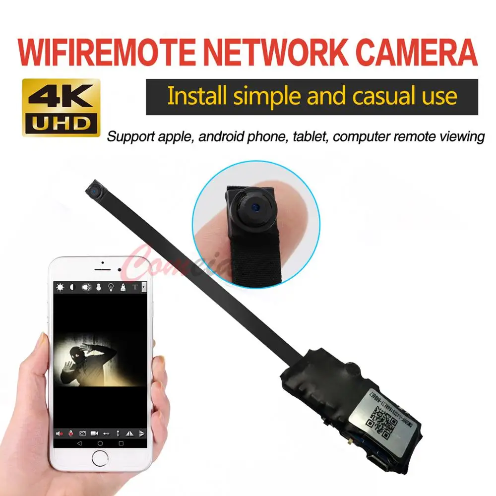 Миниатюрная IP камера HD 4K с Wi Fi модуль сделай сам поддержкой беспроводной точки