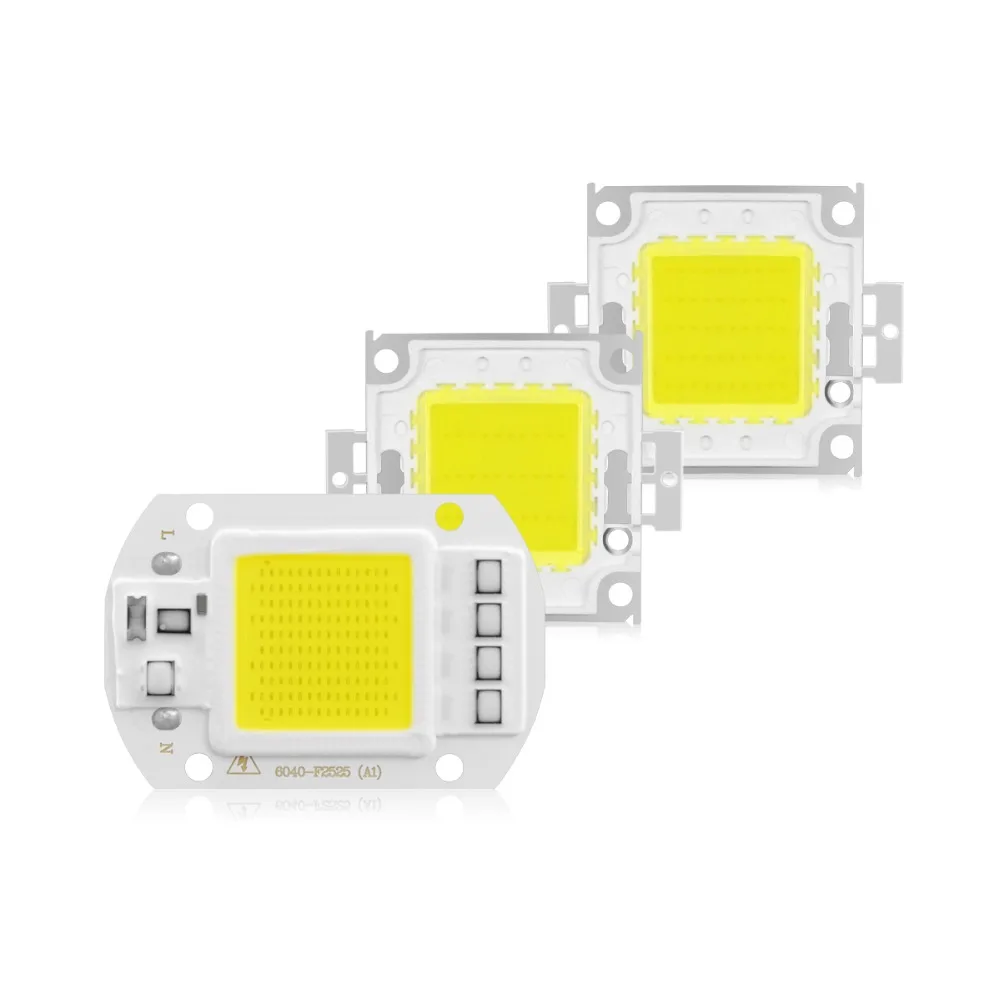 AIMENGTE COB светодиодный светильник 20 Вт 30 Вт 50 Вт 100 Вт Встроенный светодиодный чип для DIY светодиодный прожектор 30 В-36 в 220 В-240 В высокомощный светодиодный светильник