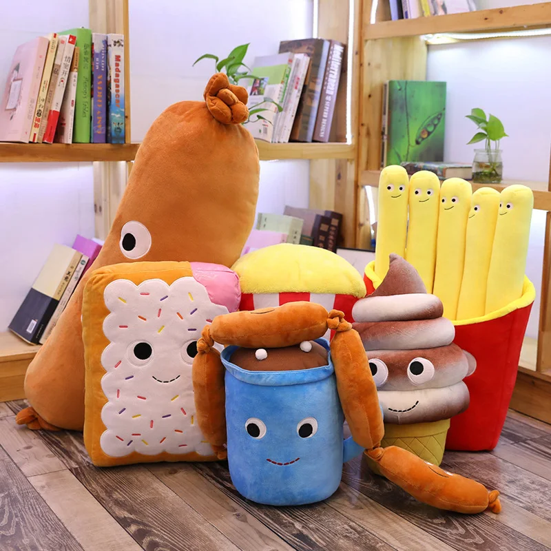 

Simulation Creative Fast Food Pillow Sausage Hot Dog Plush Toy Cute Food Cushion Kawaii Soft Stuffed Super Quality Child Gifts