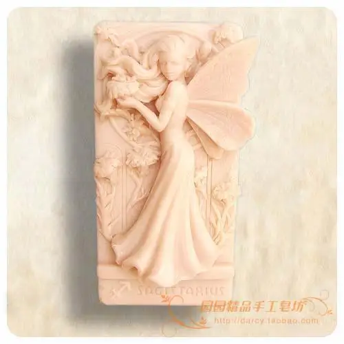 

The Flower Child Lunlun Angel Silicone Soap mold Handmade silicone 3d mould DIY Craft molds S134